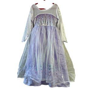 LITTLE ADVENTURES Deluxe Ice Coronation Gown Girls 5 6 7 L Elsa Dress Up Costume